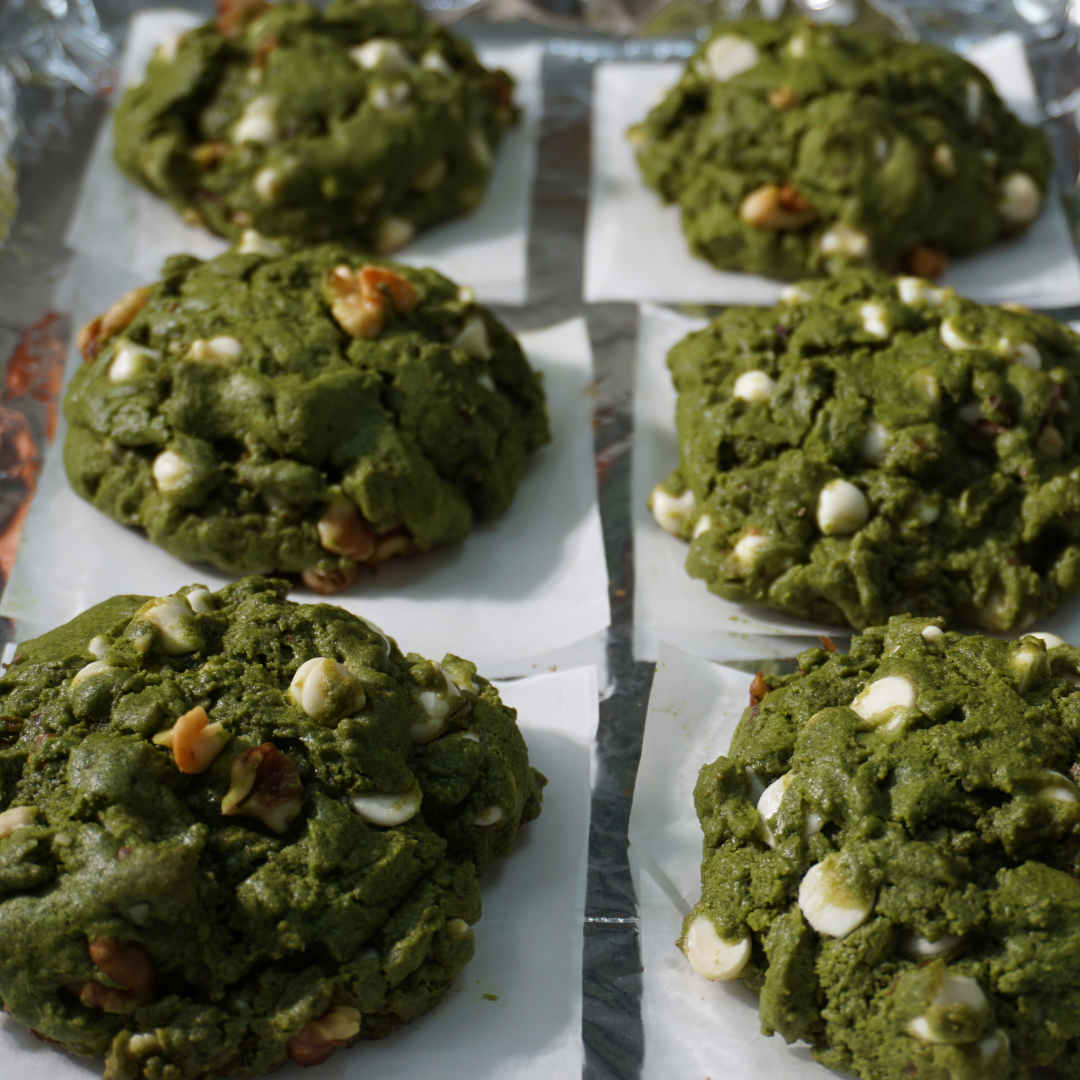 Levain Style Matcha Cookies